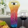 Personalized Insulated Wine Gift Bags - Tie Dye