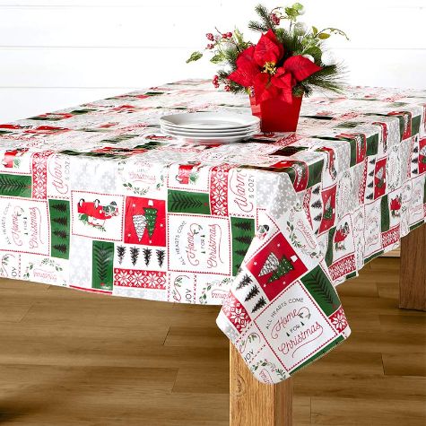 Christmas Themed Vinyl Tablecloths