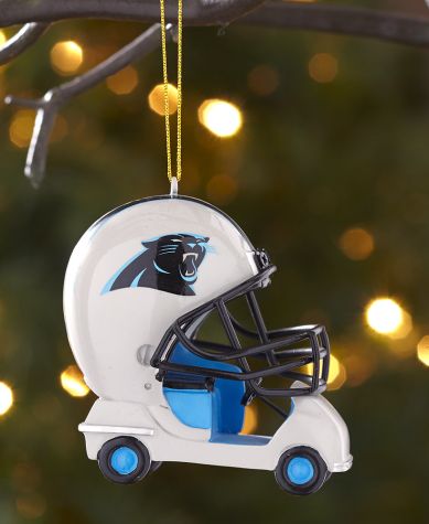 NFL Helmet Cart Ornaments - Panthers