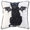 Haunted Halloween Accent Pillow or Quilted Throw - Cat Pillow