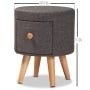 Cushioned Ottoman with Drawer