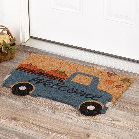 Shaped Harvest-Themed Coir Doormats