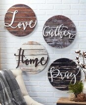 Embellished Sentiment Wall Plaques