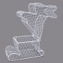 Egg Ornaments or Bunny Wire Basket - Bunny Wire Basket
