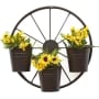 Wagon Wheel Fence or Planter - Planter