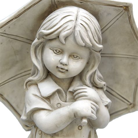 Little Girl with Solar Lighted Umbrella