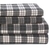 100% Cotton Flannel Plaid Sheet Sets