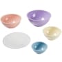 Set of 4 Pastel Mixing Bowls with Lids