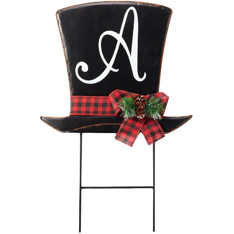 Monogram Top Hat Stakes - A