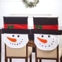 Set of 2 Holiday Dining Chair Covers - Snowman