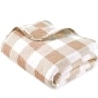 Buffalo Check Quilted Bedspreads or Shams - Tan Twin