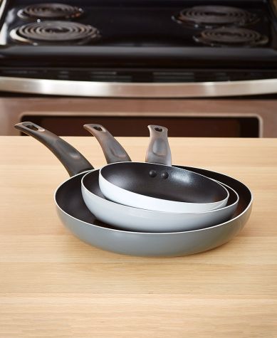 3-Pc. Nonstick Frying Pan Sets - Gray