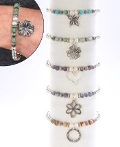 Natural Stone Healing Charm Bracelets