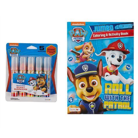 Licensed Jumbo Marker and Activity Book Sets - Paw Patrol