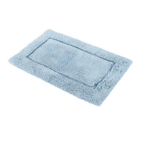Turkish Cotton Bath Rugs or Runners - Mineral Blue