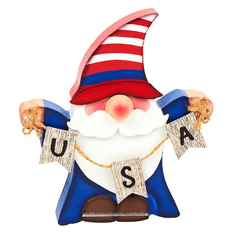 Stars and Stripes Forever Decor - Wood Gnome USA Banner
