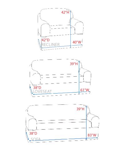 Darla Stretch Cable Slipcovers