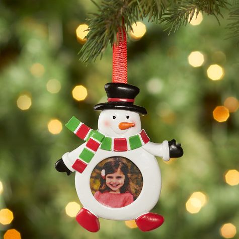 Classic Photo Frame Ornaments - Snowman