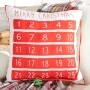 Advent Countdown to Christmas Accent Pillow