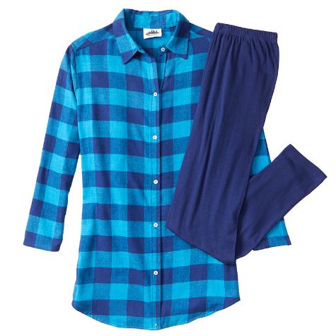 Flannel Tunic and Knit Legging Sets