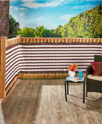 15-Ft. Deck and Fence Privacy Screens - Brown