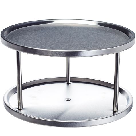 2-Tier Stainless Steel Lazy Suzan