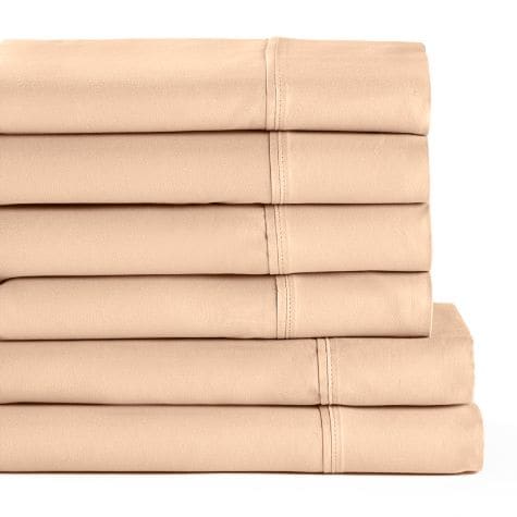 Bonus Pack Be Cool 1000TC Cotton Rich Sheet Sets - Sandy Rose Twin