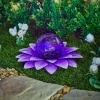 Solar Gazing Ball Flowers - Purple
