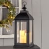 Oversized LED Candle Lanterns - Black