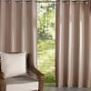Outdoor Cabana Stripe or Solid Curtain - Taupe 84" Solid