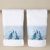 Blue Peacock Bath Collection - Set of 2 Hand Towels