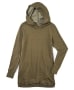 Fleece Hooded Crossover Tunics - Olive Medium
