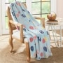 Easter Novelty Plush Printed Throws - Eggs