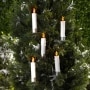 Solar Candle String Lights - White 5-Pc. Clip LIghts