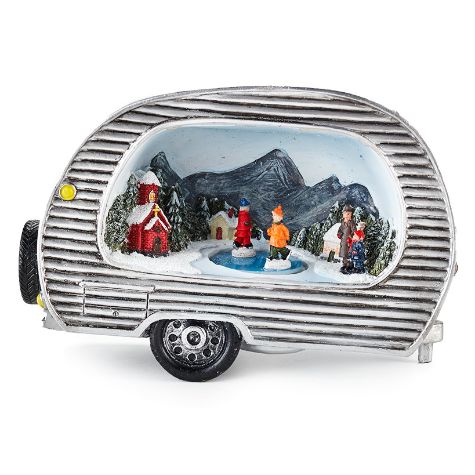Animated Christmas Pick-Up Truck or Camper - Camper