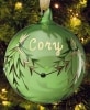 Personalized Glass Birthstone Ornaments - August