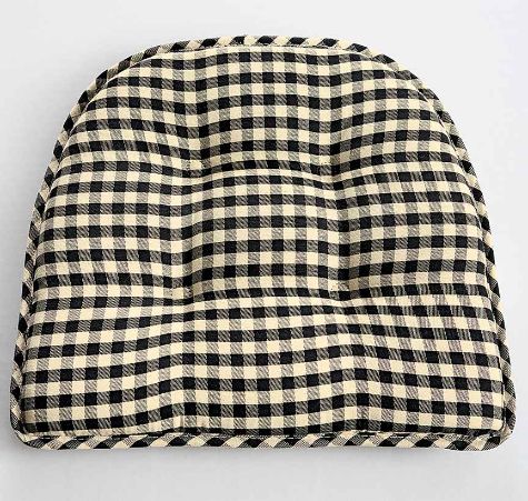 Gingham Check Gripper® Seat Cushions