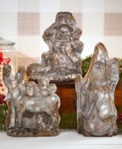 Vintage-Inspired Candy Mold Statues
