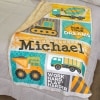 Personalized Kids' Sherpa Throws - Truck