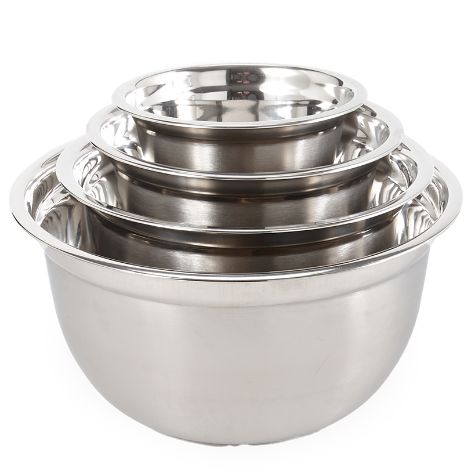 4-Pc. Stainless Steel Mixing Bowl Sets