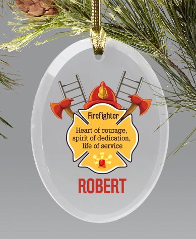 Personalized Occupation Ornaments - Firefighter