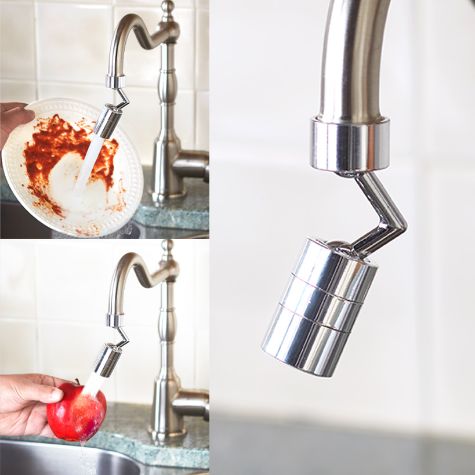 Dual-Function Swivel Sink Faucet Aerator