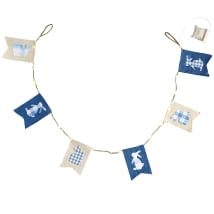 Blue and White Plaid Easter Collection - Garland