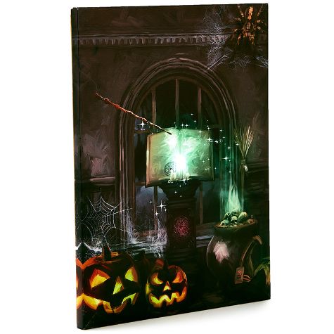 Lighted Halloween Canvas Wall Art - Spell Book