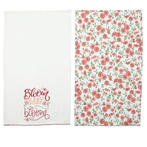 Spring Bloom Sets of 2 Kitchen Towels - Bloom Baby Bloom