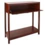 Console Tables with Geometric Design Drawers - Walnut