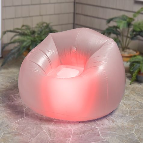 Color-Changing Inflatable Chair with Remote