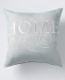 Country Quilt Sets or Accent Pillows - Home Sweet Home Gray Pillow