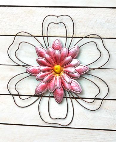 Garden Flower Wall Art - Pink