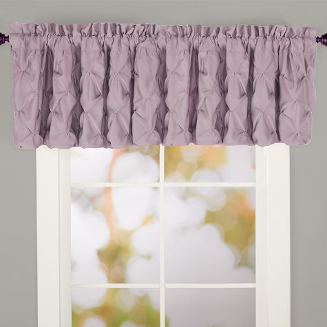 Ashlyn Ruched Window Collection - Mauve Valance
